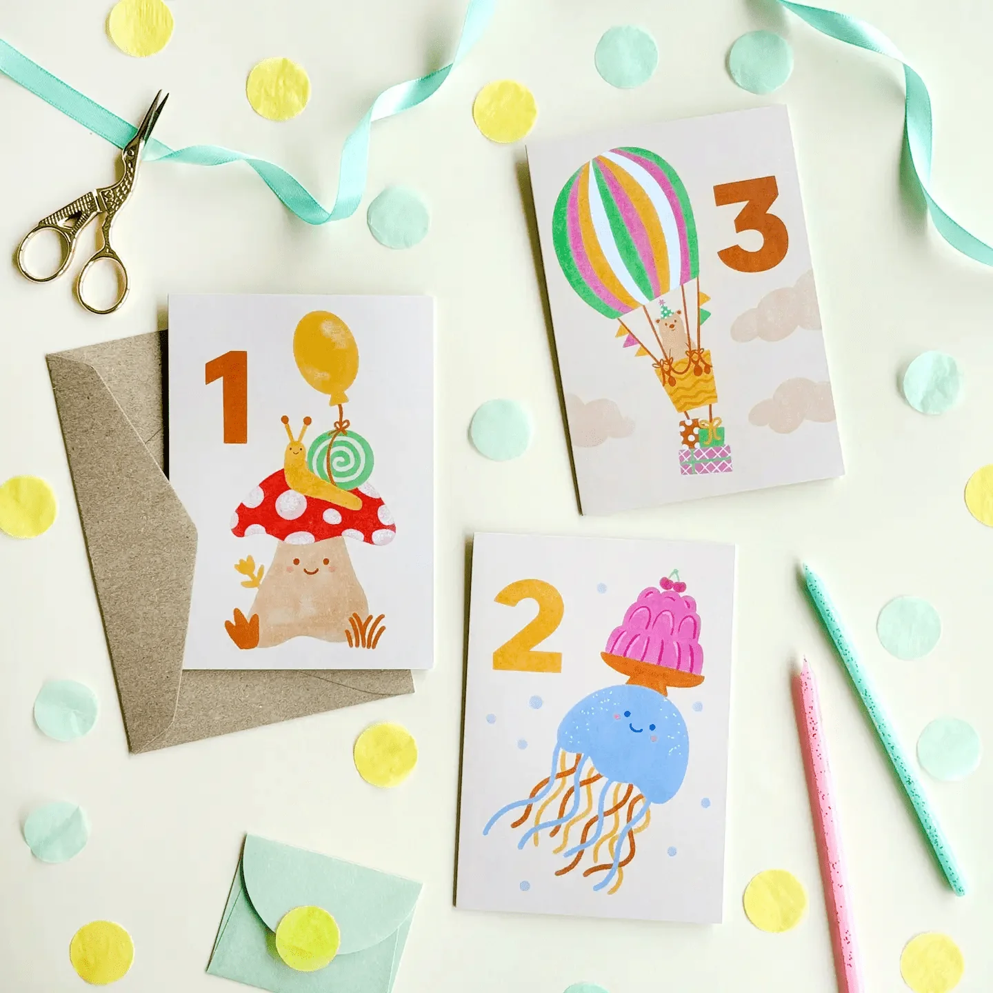 Age 3 Bear Birthday Card - Image 4