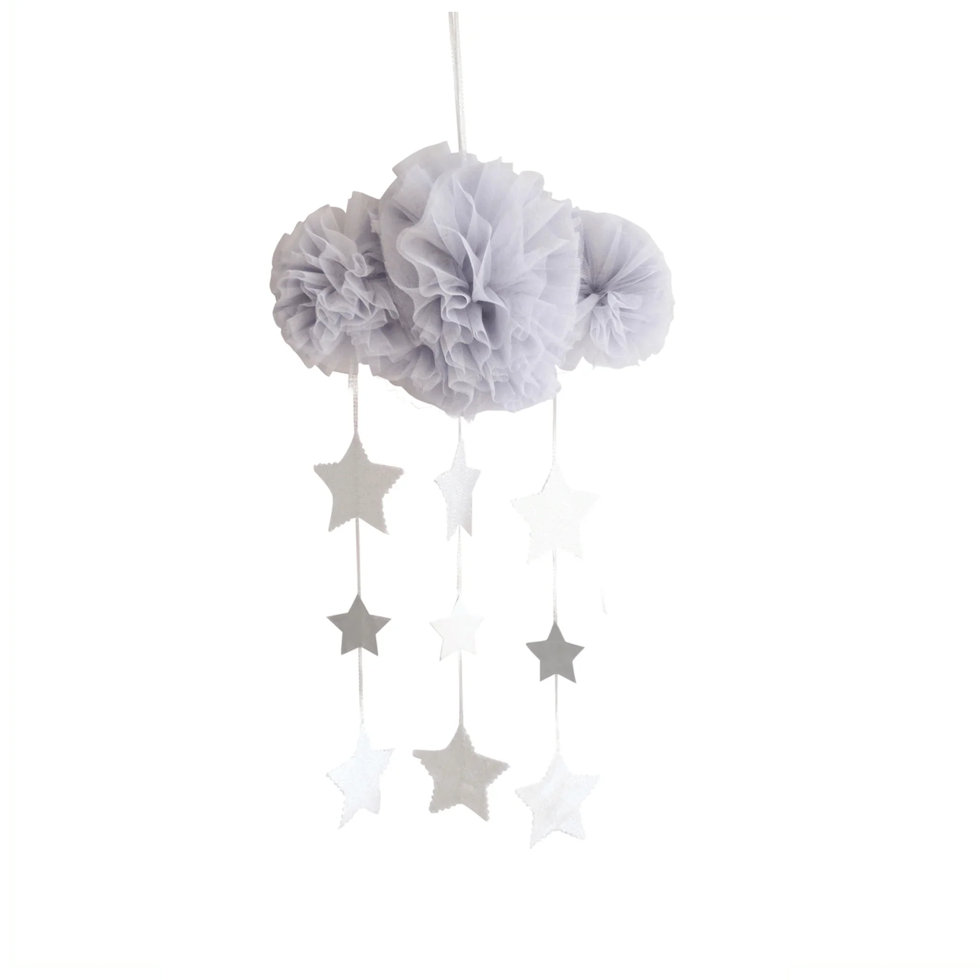 Alimrose Tulle Cloud Mobile - Mist & Silver