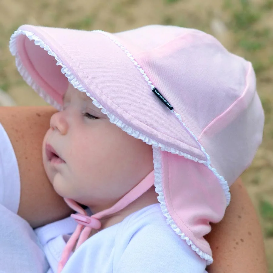 Bedhead Legionnaire Hat Ruffle Trim Blush - Image 7