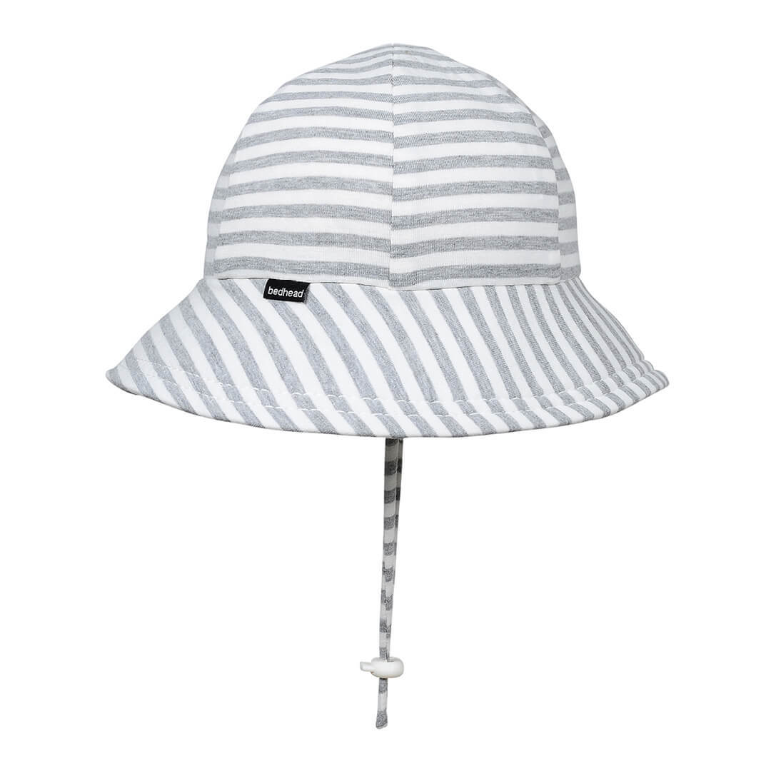 Bedhead Toddler Bucket Sun Hat Grey Stripe - Image 4