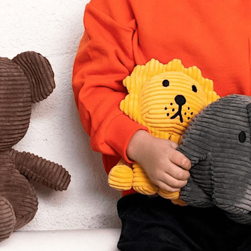 Bon Ton Toys Lion ECO Corduroy Yellow 17 cm - Image 3