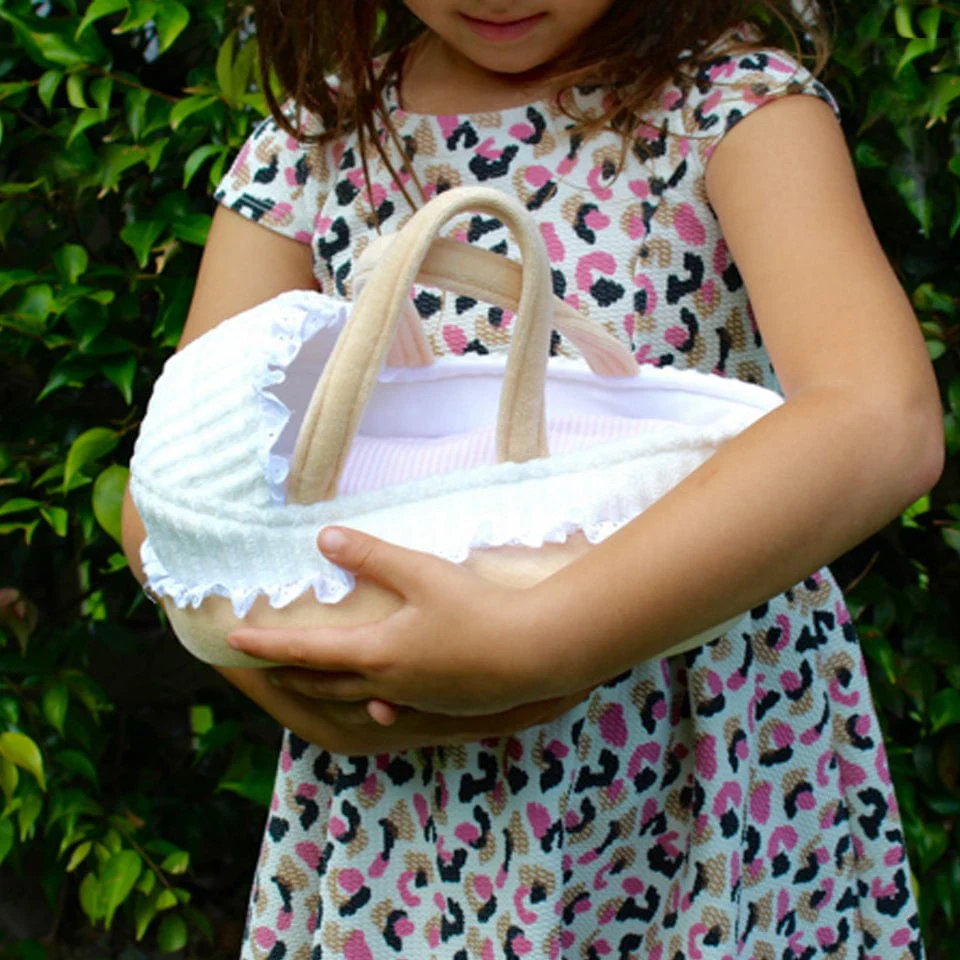 Bonikka Carry Cot With Baby Doll, Bottle & Blanket - Image 6