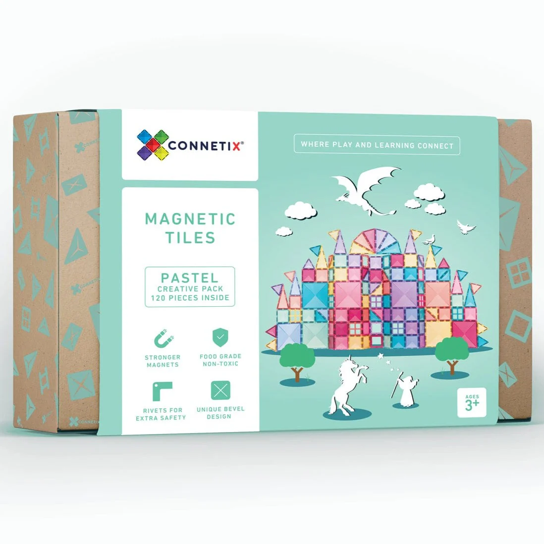 Connetix Tiles 120 Piece Pastel Creative Pack