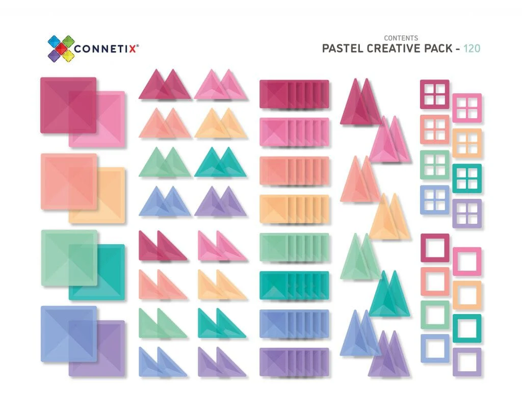 Connetix Tiles 120 Piece Pastel Creative Pack - Image 9