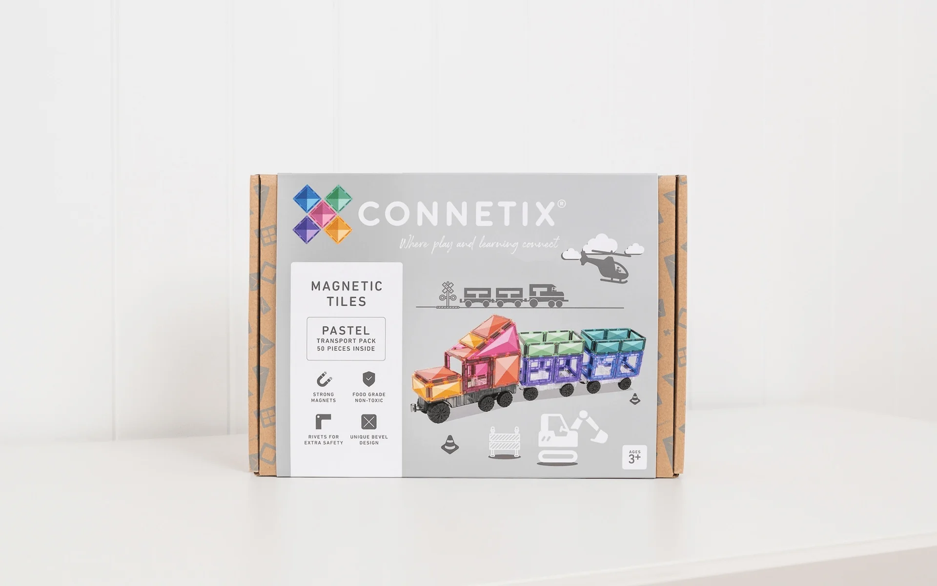 Connetix Tiles 50 Piece Pastel Transport Pack - Image 13