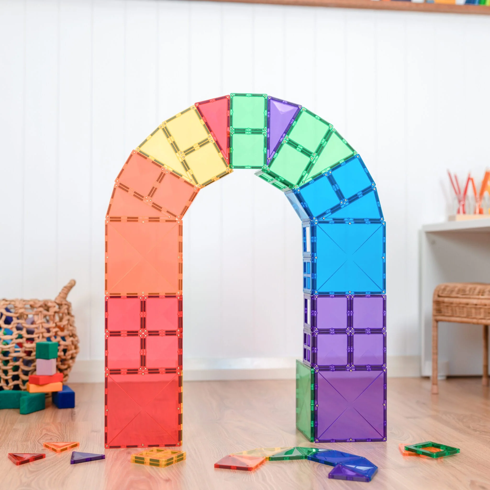 Connetix Tiles 60 Piece Rainbow Starter Pack - Image 6
