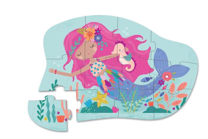 Crocodile Creek Mini Puzzle 12 pc - Mermaid Dreams - Image 2