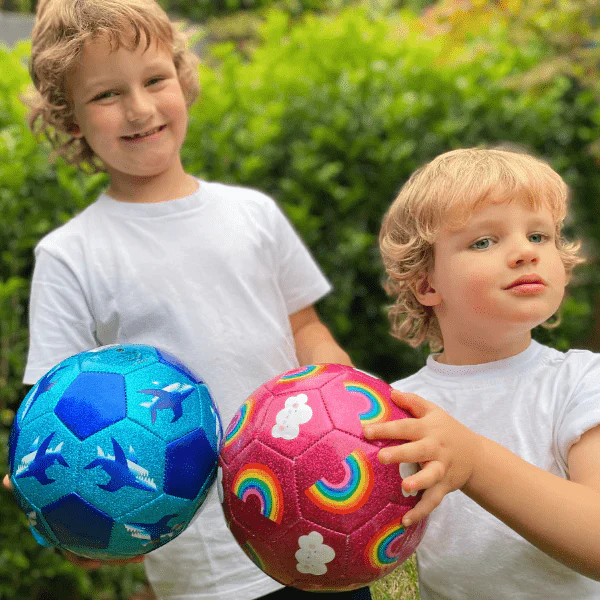 Crocodile Creek Glitter Soccer Ball - Shark City (Size 3) - Image 5