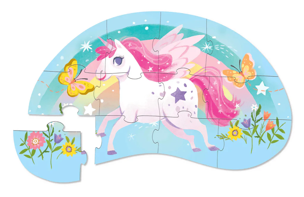 Crocodile Creek Mini Puzzle 12 pc - Sweet Unicorn - Image 3