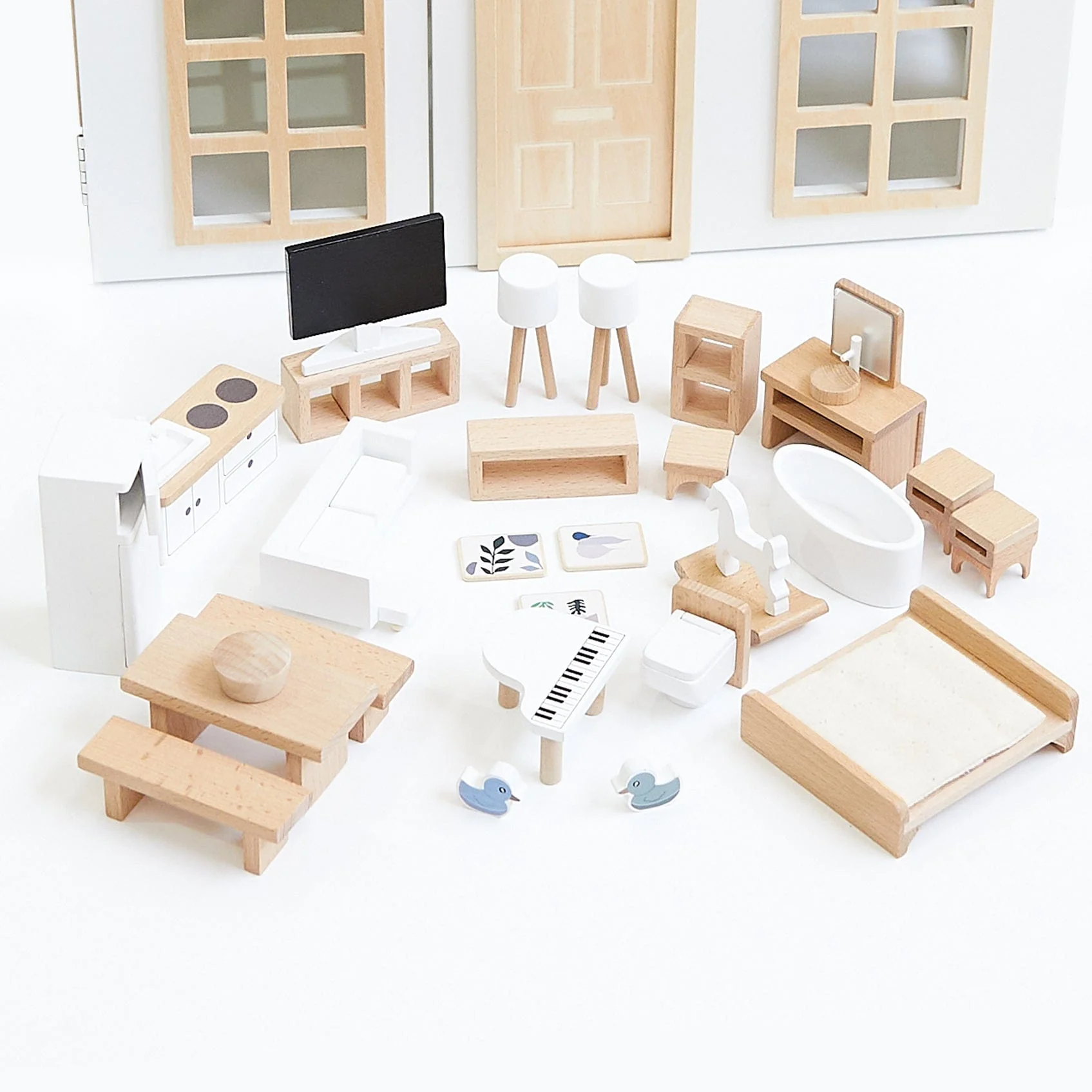 ELSA Doll House with Furniture & Doll Family Set - Image 18