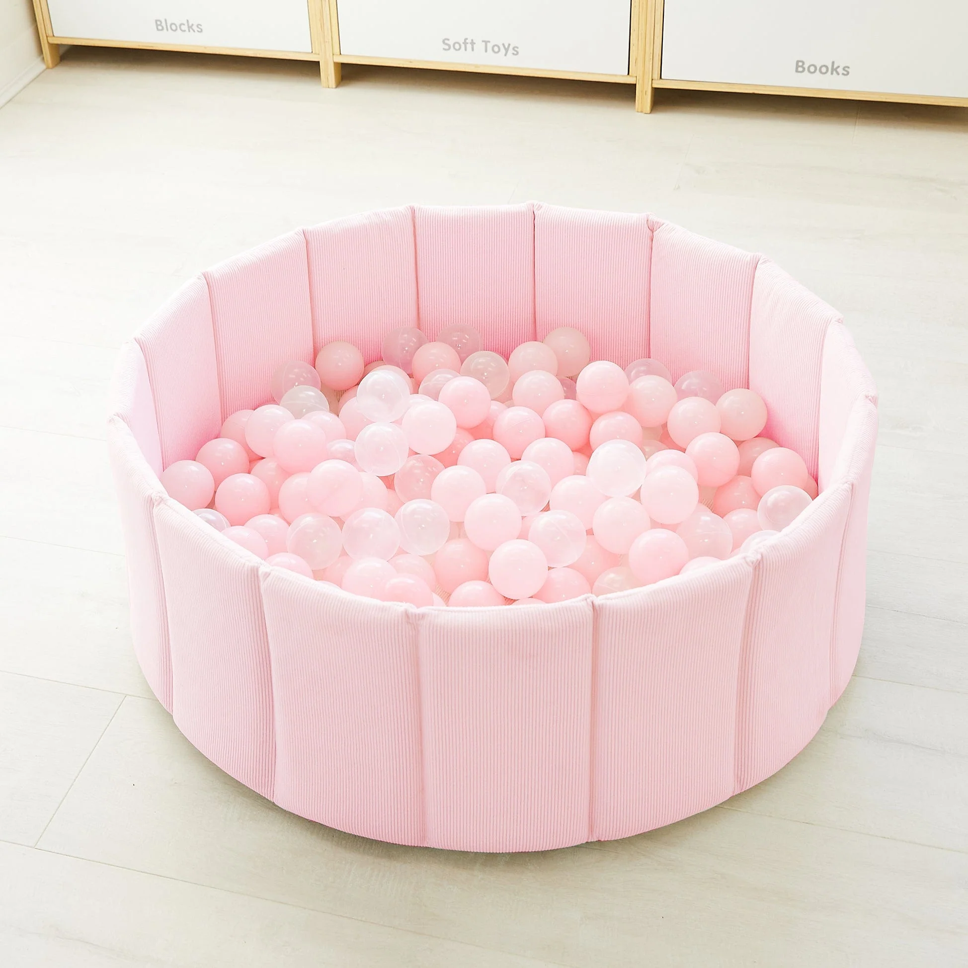 Foldable Corduroy Ball Pit with 200 Balls - Image 14