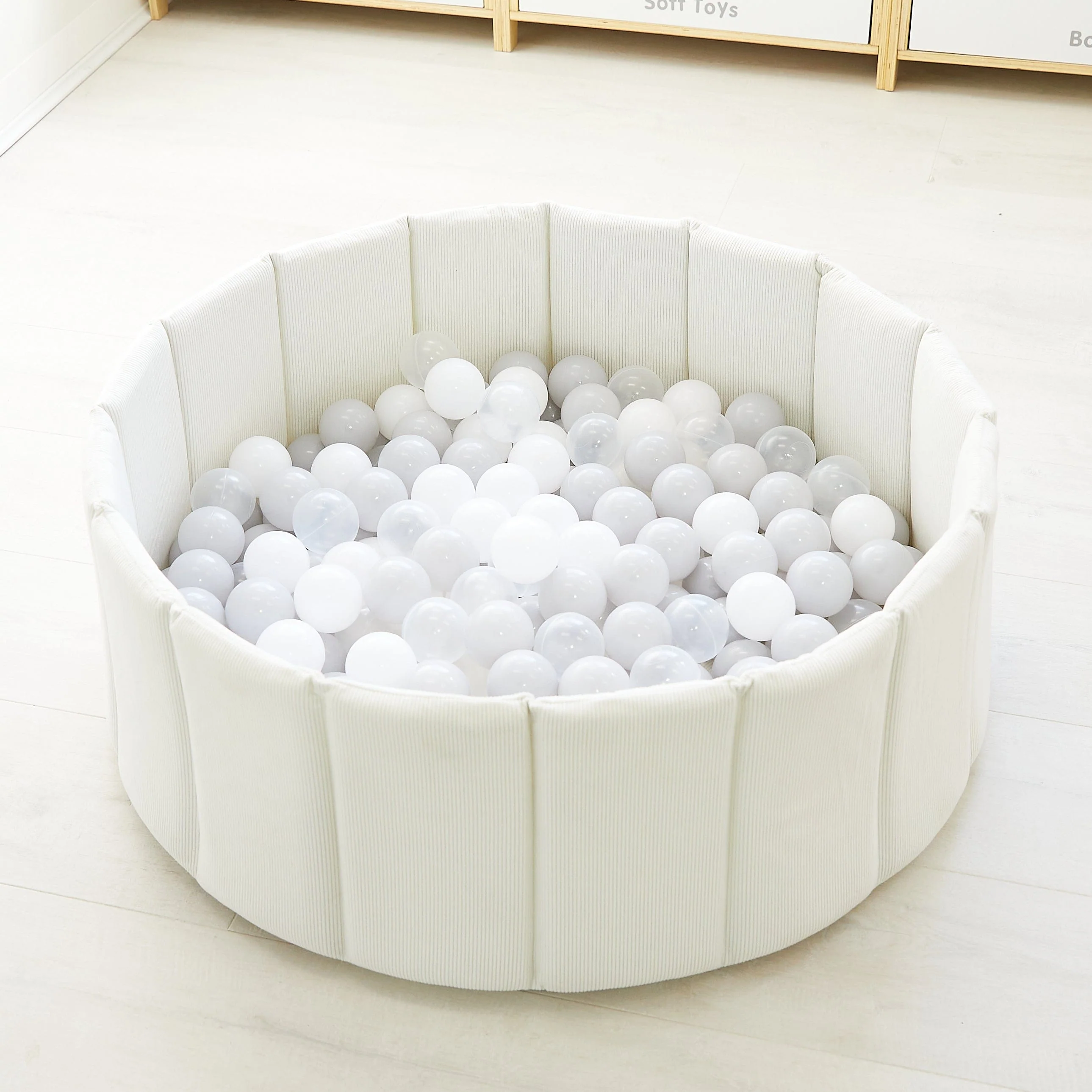 Foldable Corduroy Ball Pit with 200 Balls - Image 17