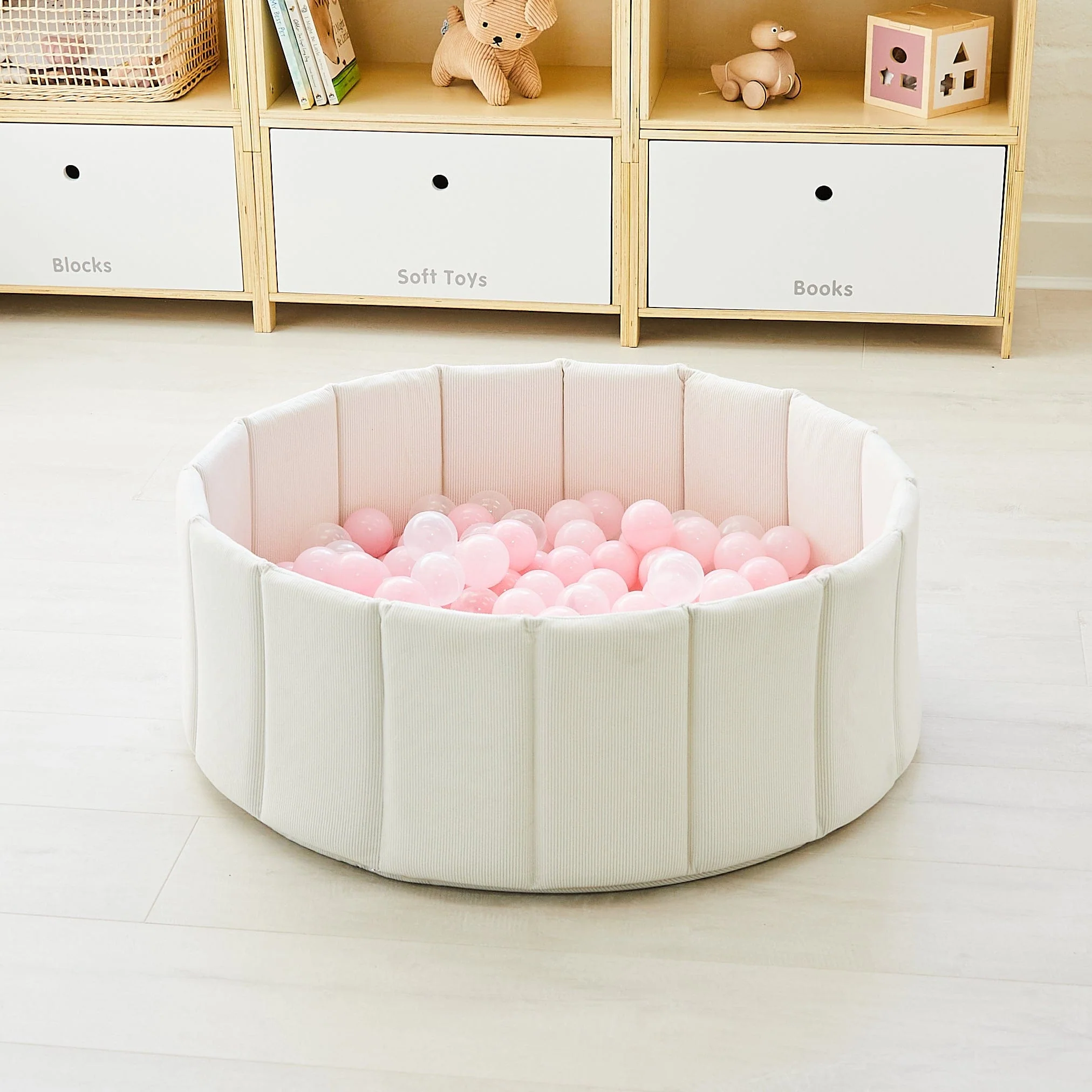 Foldable Corduroy Ball Pit with 200 Balls - Image 20