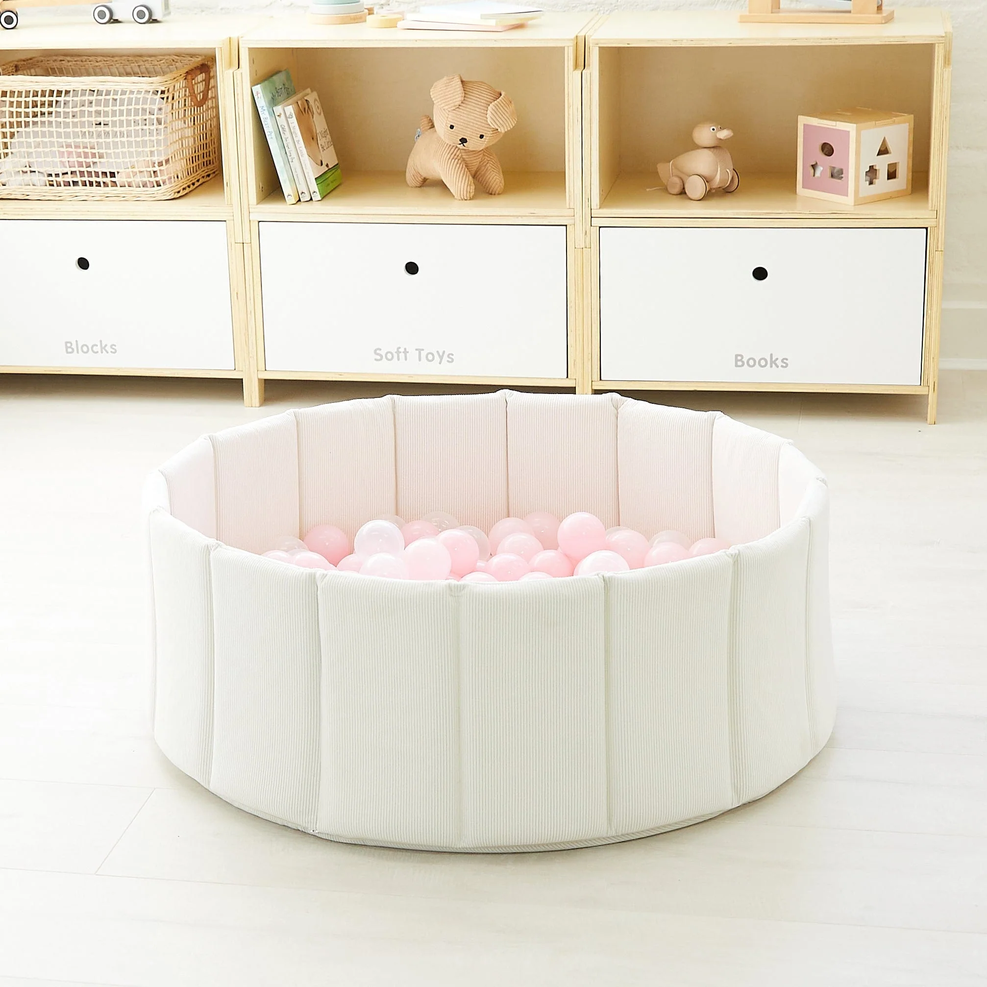 Foldable Corduroy Ball Pit with 200 Balls - Image 21