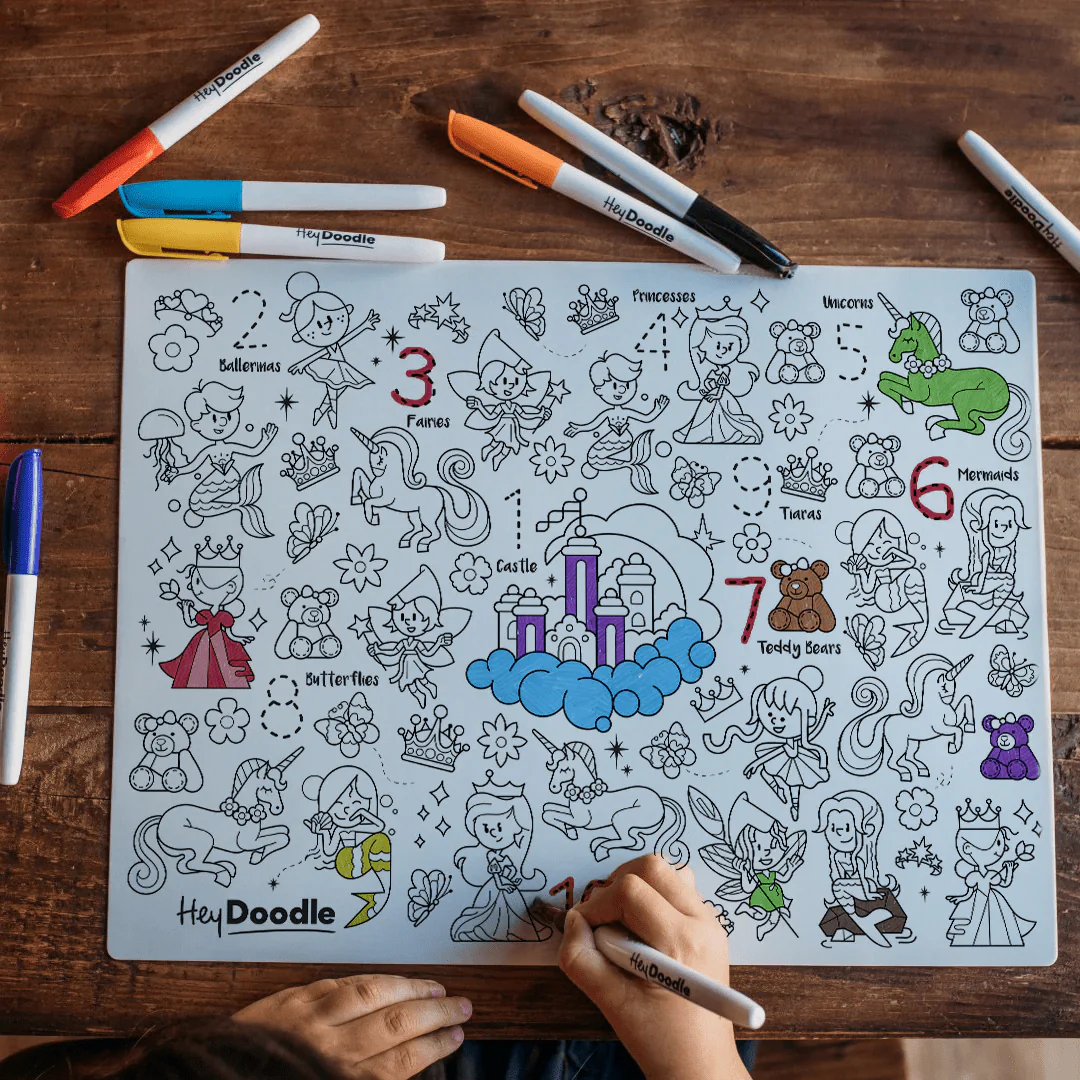 HeyDoodle Reusable Silicone Drawing Mat - Image 15