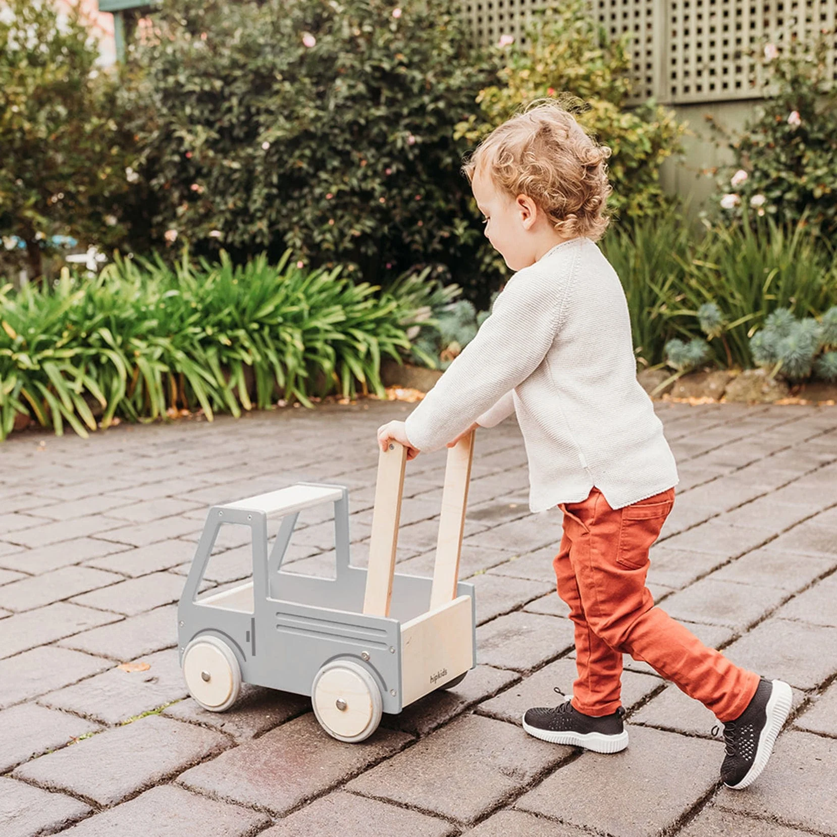 Wooden Push Truck - Image 2