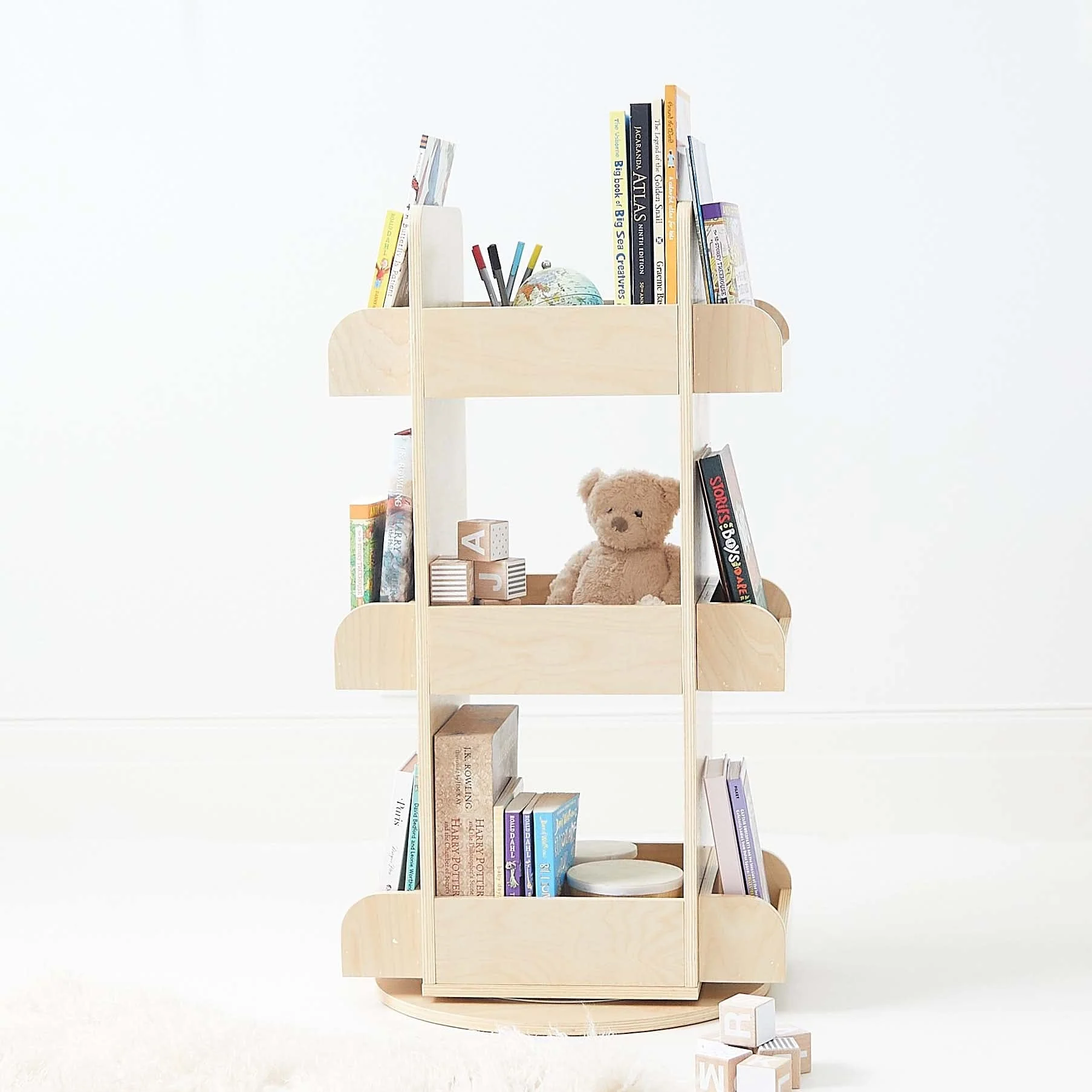 2 in 1 Rotating Bookshelf / Toy Organiser - Image 12