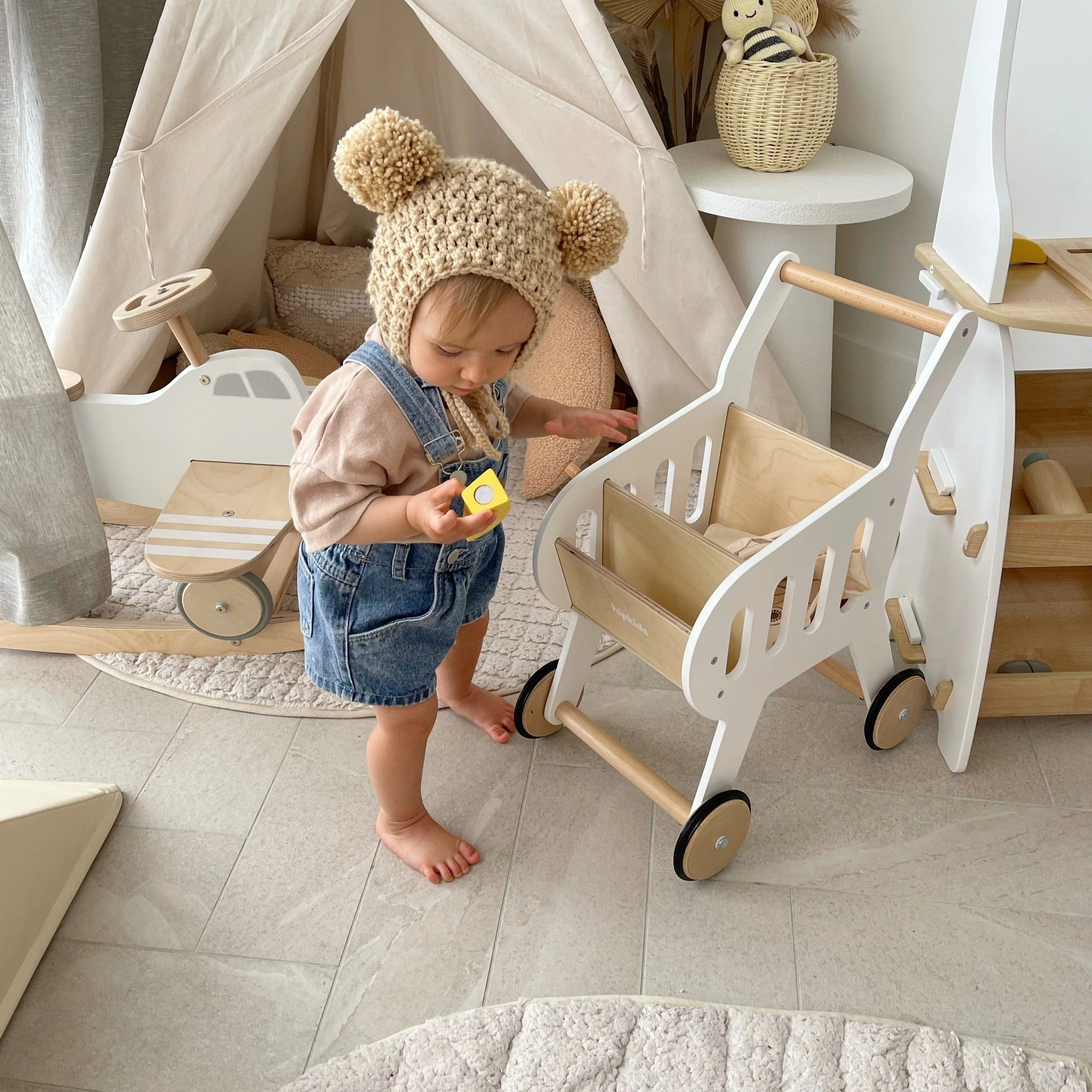 Wooden Toy Shopping Trolley - Image 16