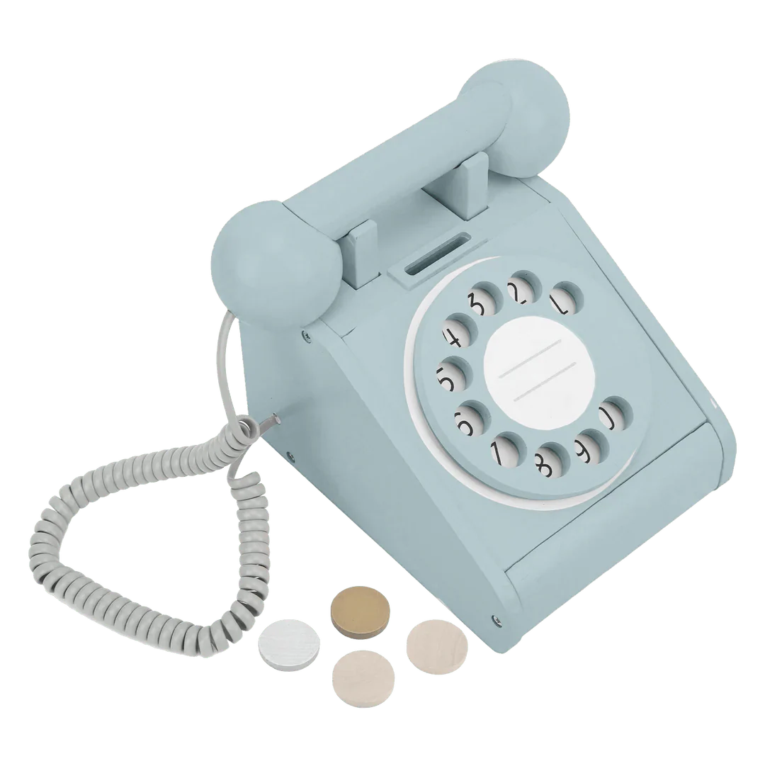 Imagine That Wooden Rotary Telephone - Image 4