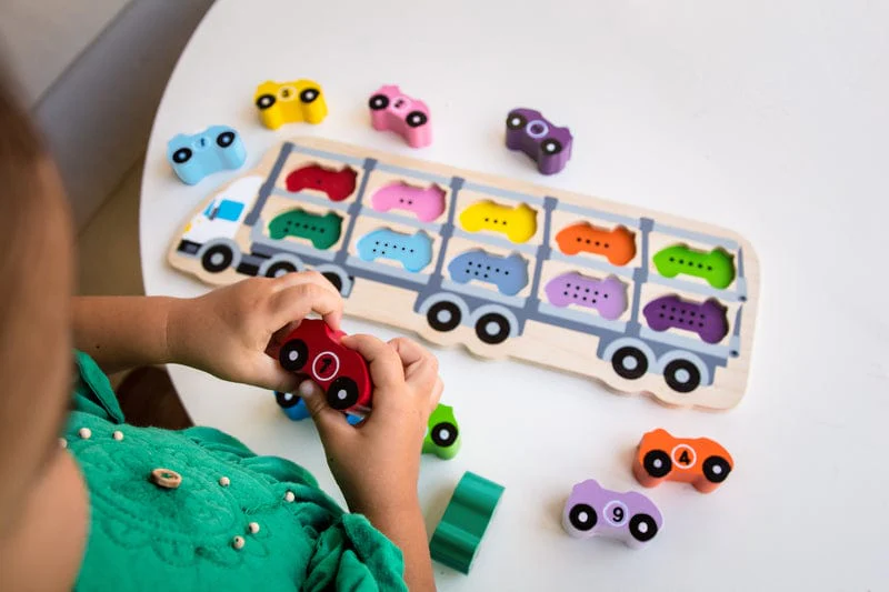 Kiddie Connect 1-10 Car Puzzle - Image 2