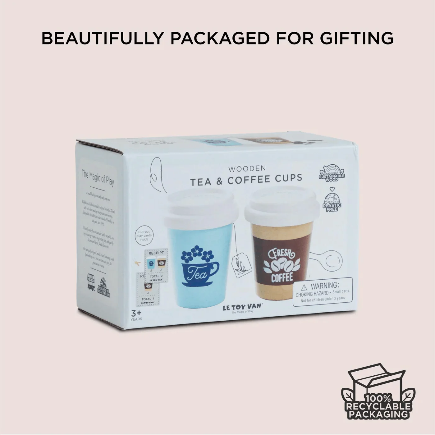 Le Toy Van Honeybake Take Away Hot Drink Cups - Image 13