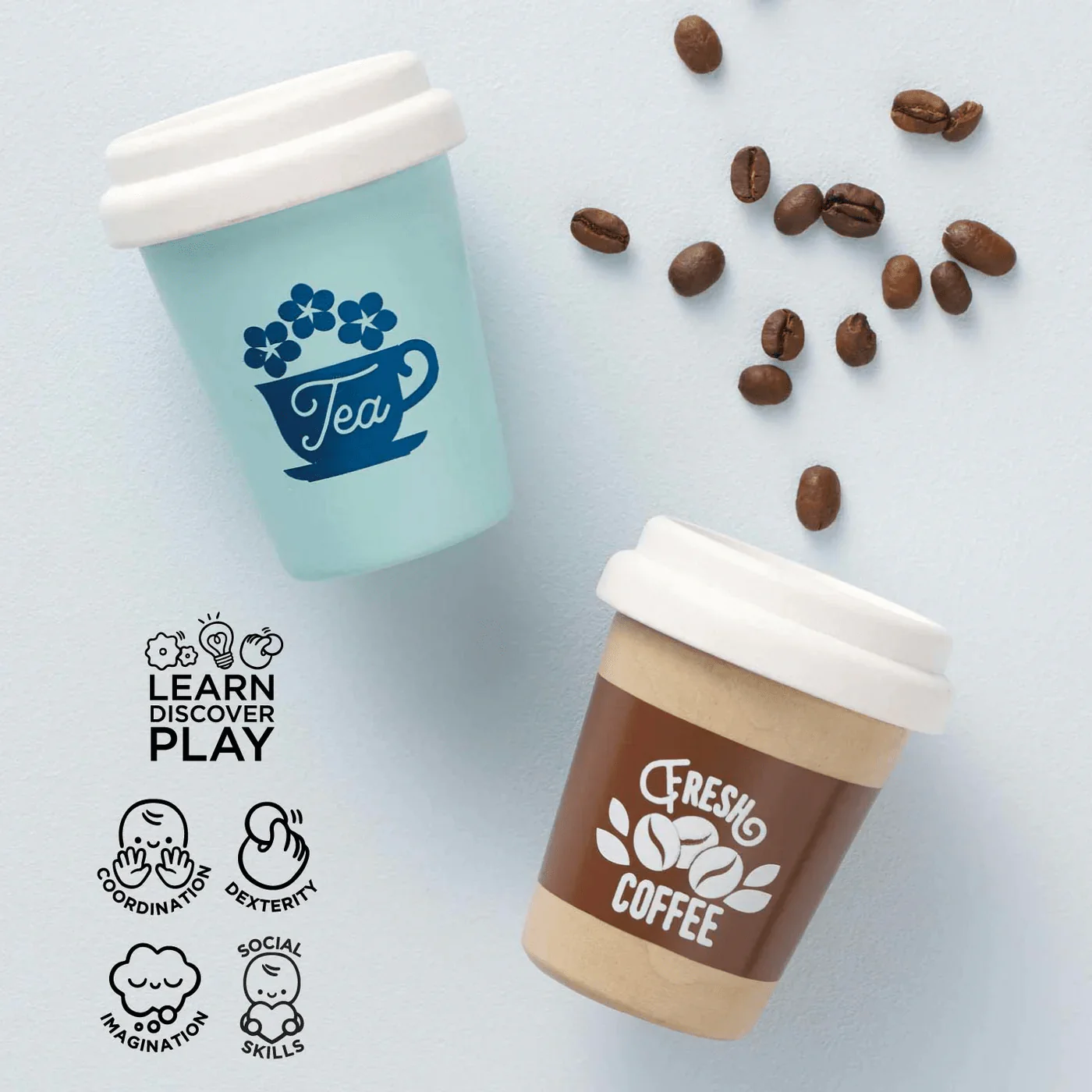 Le Toy Van Honeybake Take Away Hot Drink Cups - Image 2