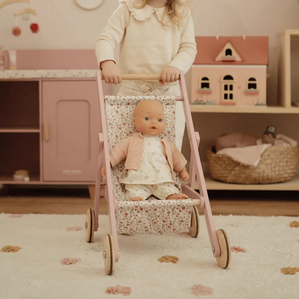 Little Dutch Doll Stroller - Pink - Image 3