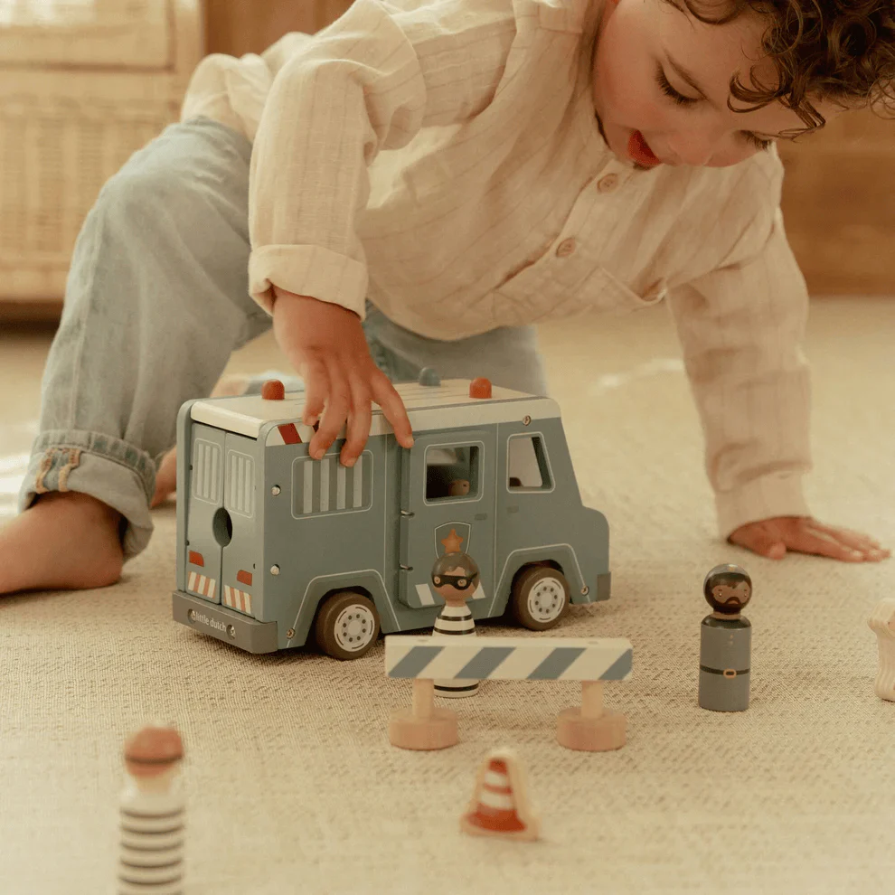 Little Dutch Police Car w/ Peg Doll - Image 2