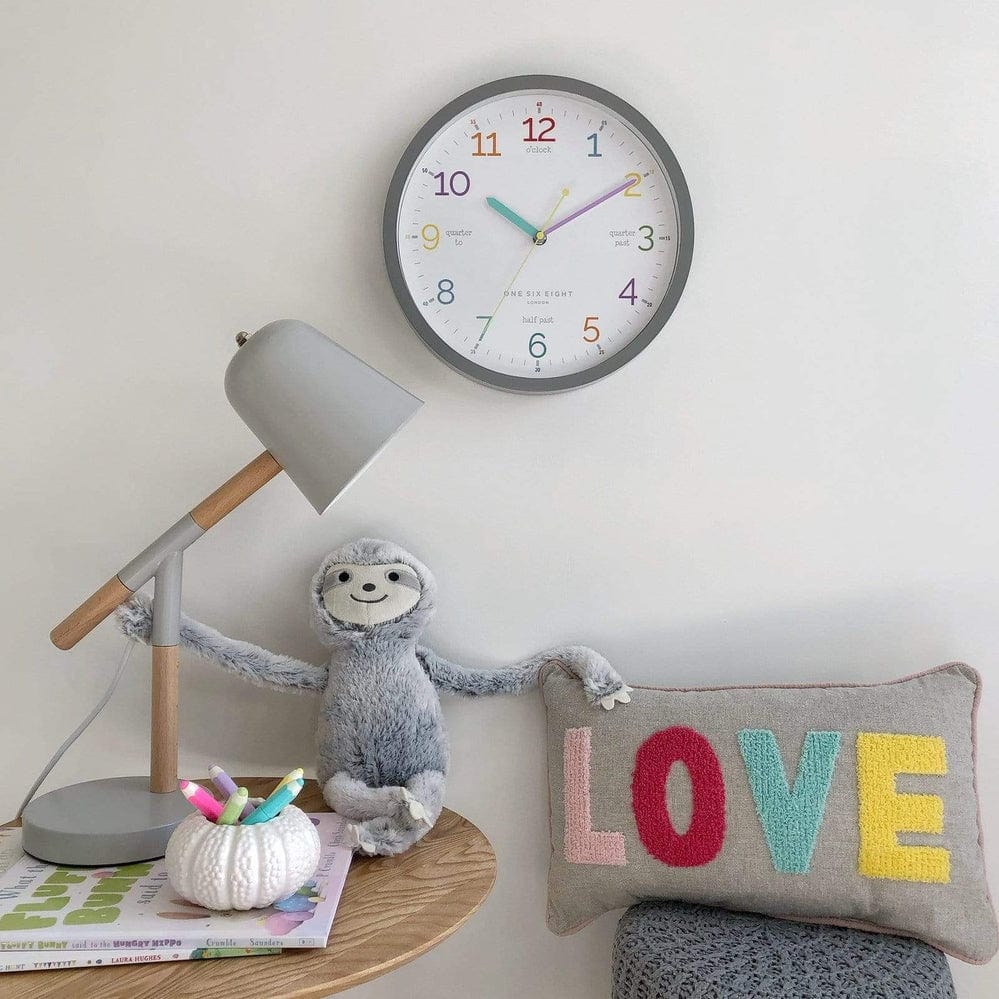 One Six Eight London LEARN THE TIME Silent Wall Clock 30cm - Image 6