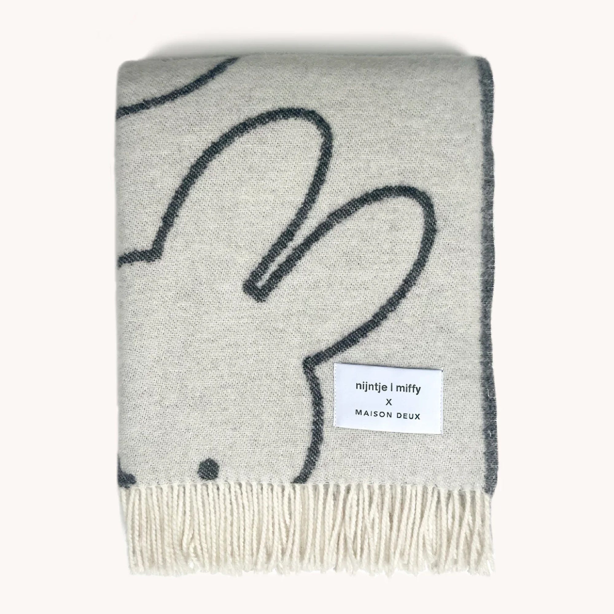Maison Deux Miffy Blanket - Black