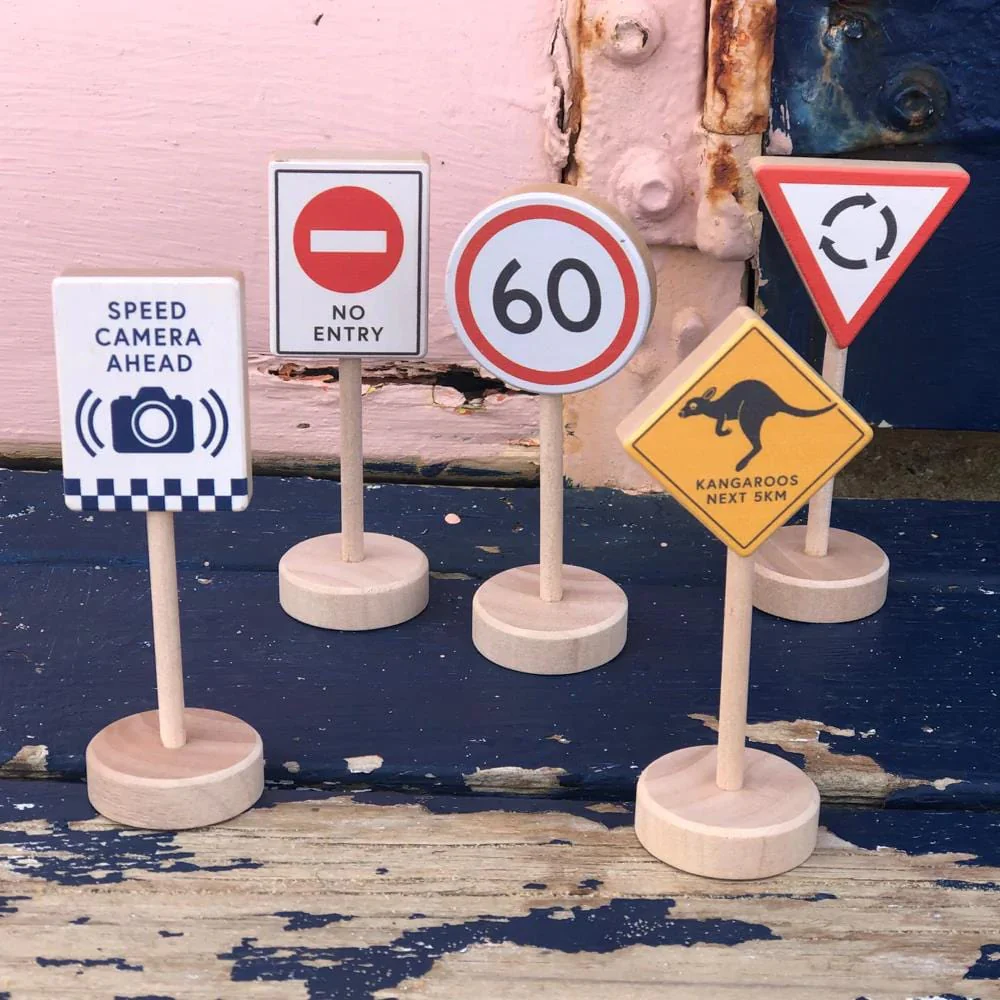 Make me Iconic Loose Change Aussie Road Signs 5pcs - Image 3