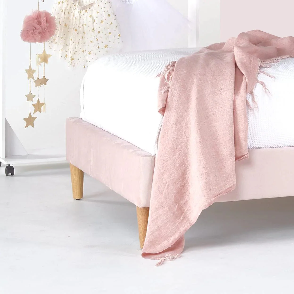 MIA King Single Upholstered Bed - Image 5