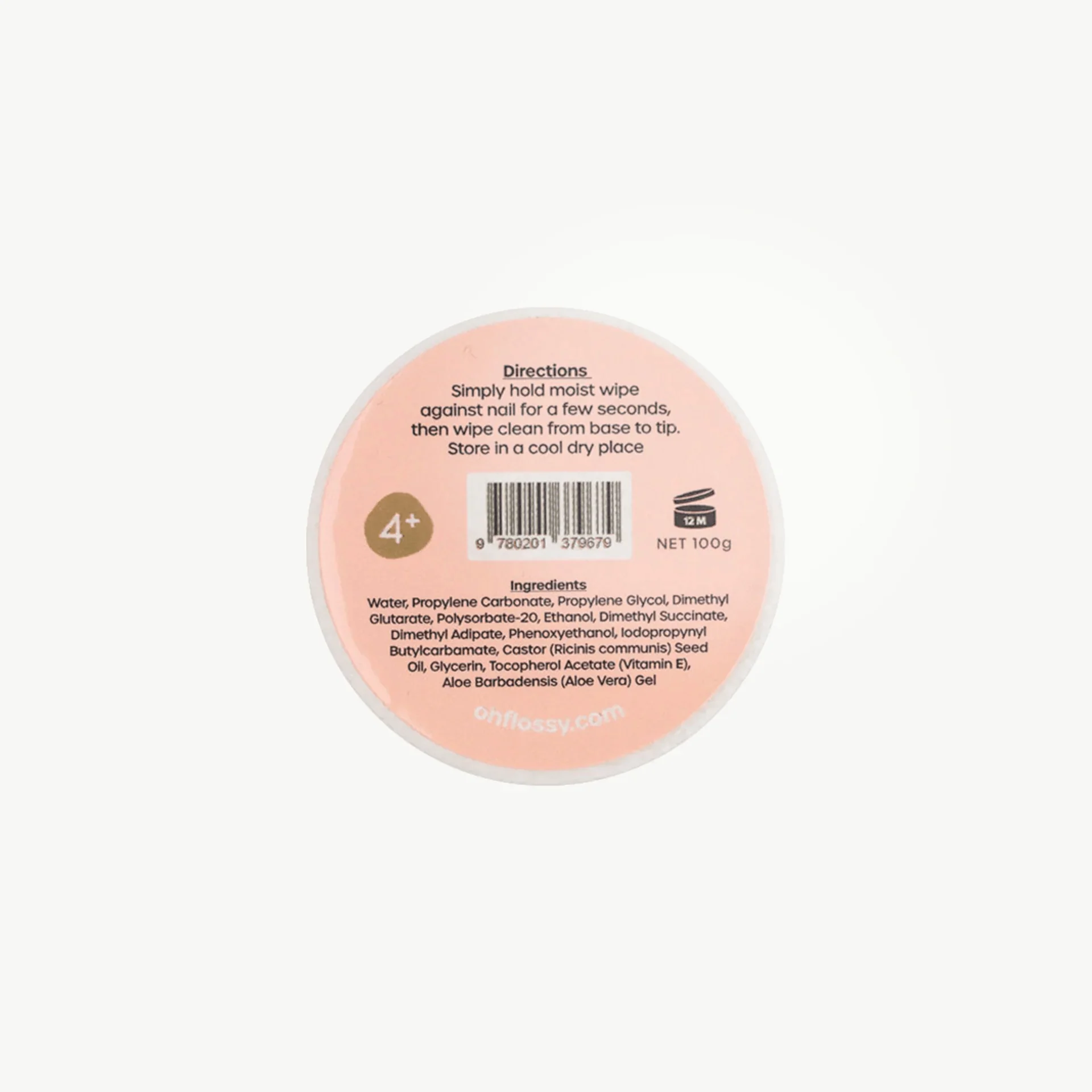 Oh Flossy Water Based Nail Polish Remover Wipes - Image 3
