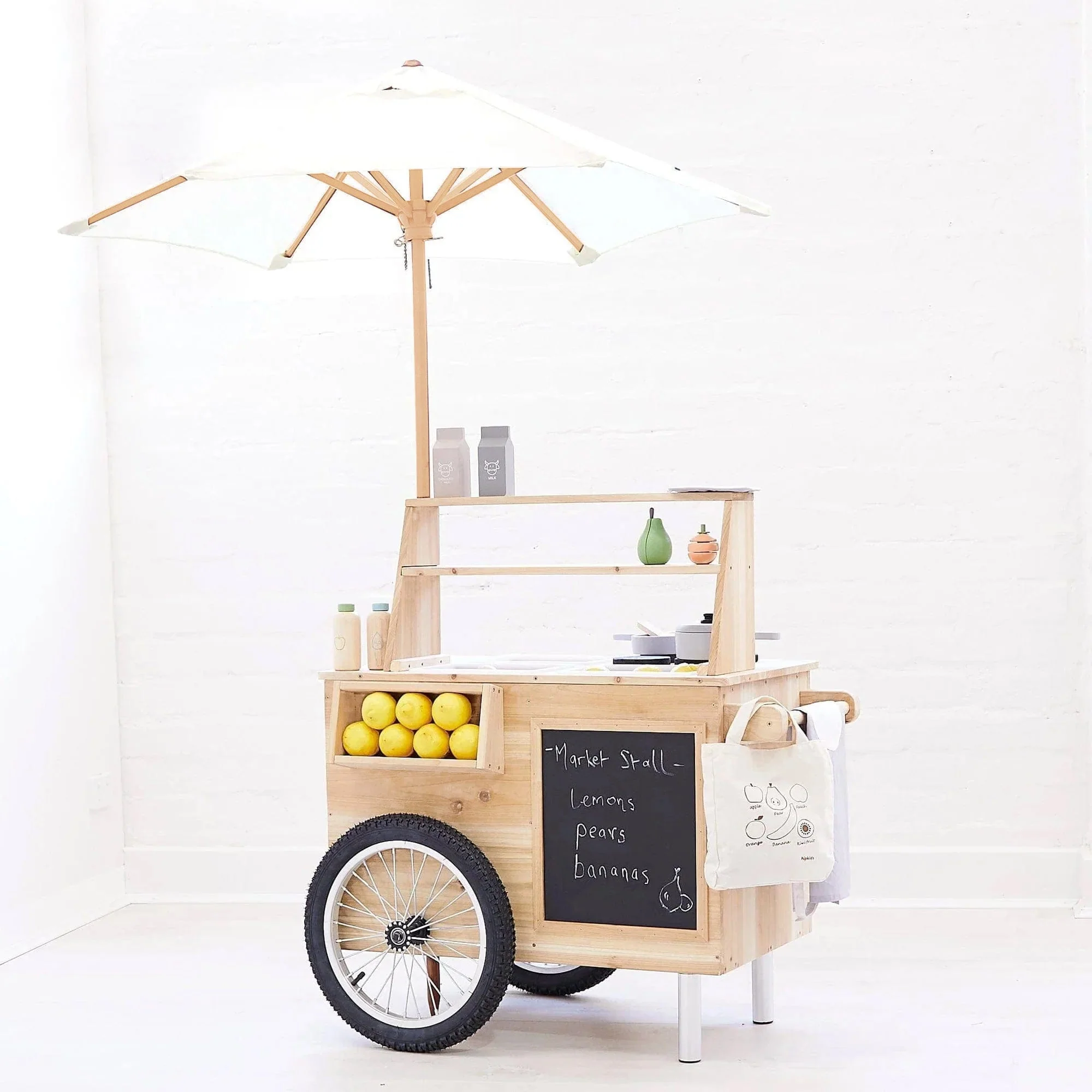 Outdoor Mud Kitchen Cart with Umbrella - Preorder