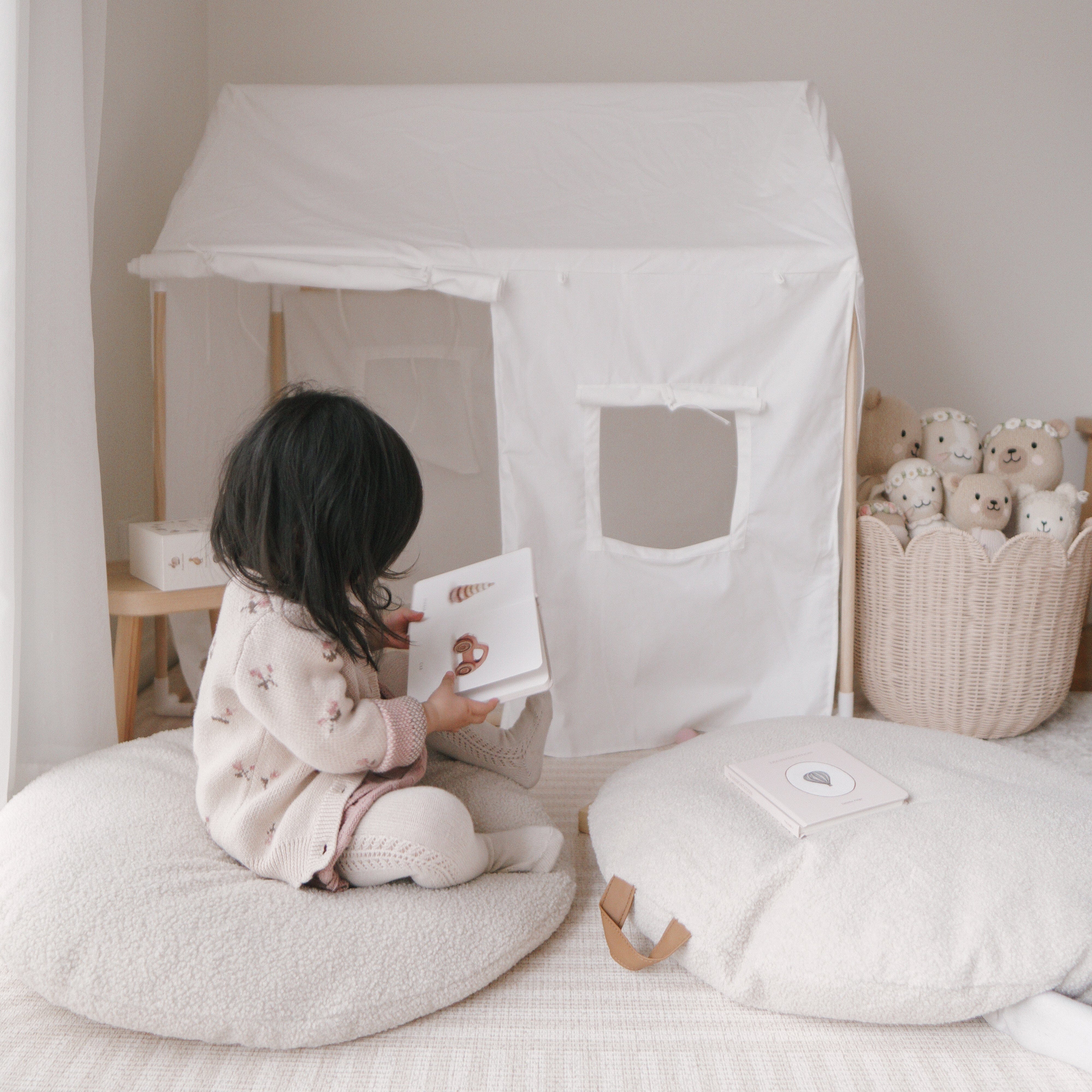 Playhouse Tent with 2pcs BAYLEY Boucle Cushions Bundle - Image 2