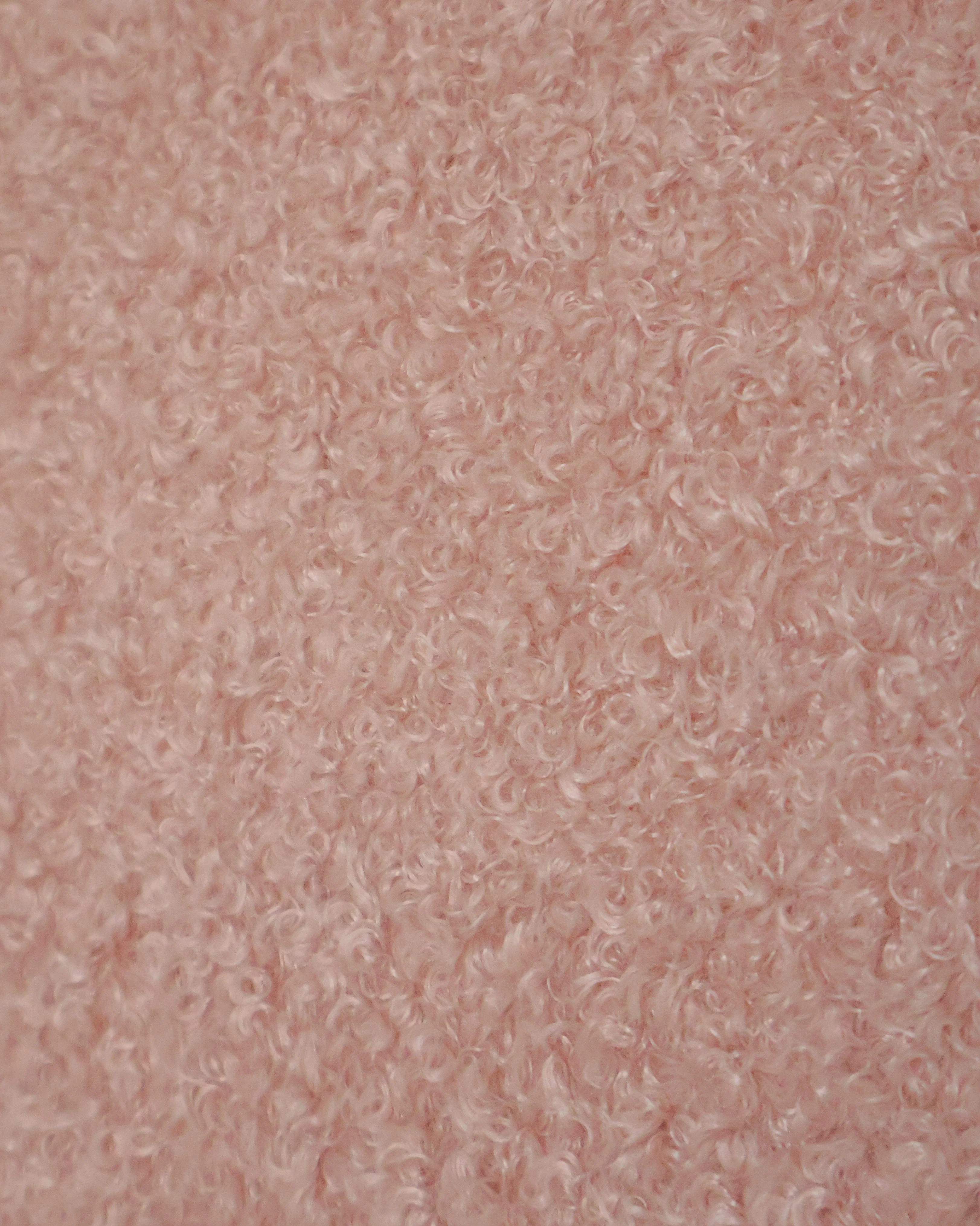 SCOUT Blush Pink Boucle Upholstered Bed - Image 9