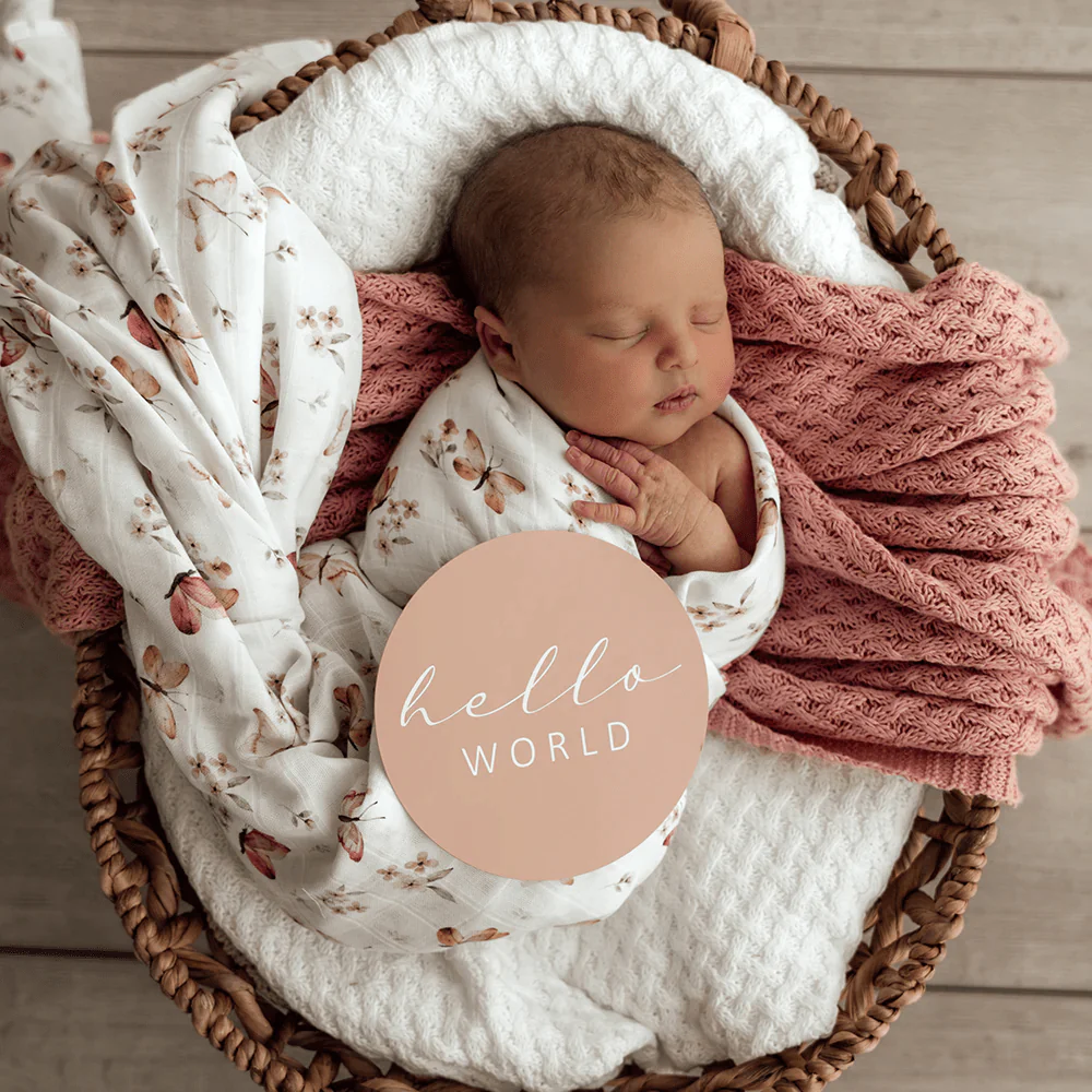 Snuggle Hunny Butterfly Organic Muslin Wrap