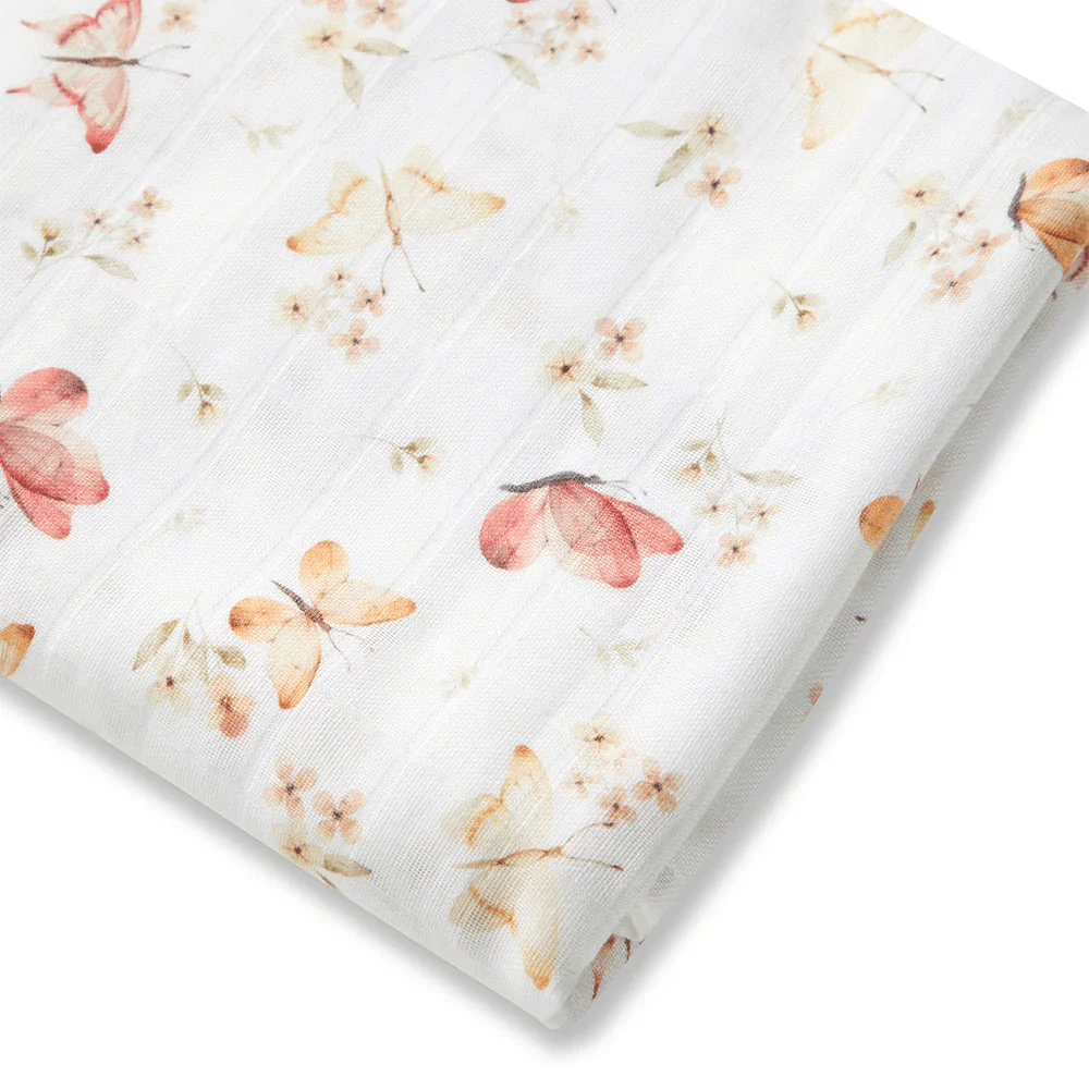 Snuggle Hunny Butterfly Organic Muslin Wrap - Image 3