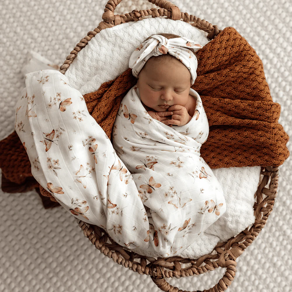 Snuggle Hunny Butterfly Organic Muslin Wrap - Image 4
