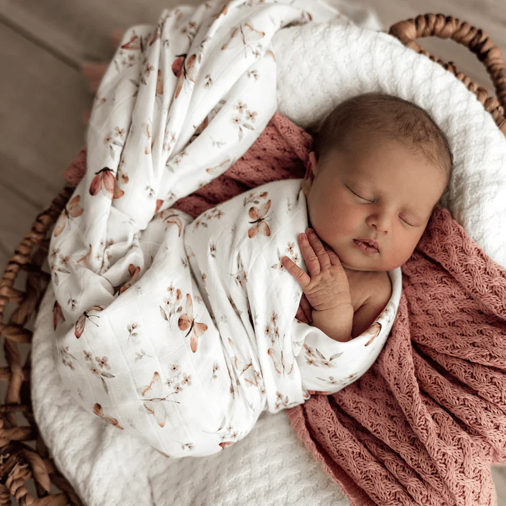 Snuggle Hunny Butterfly Organic Muslin Wrap - Image 6