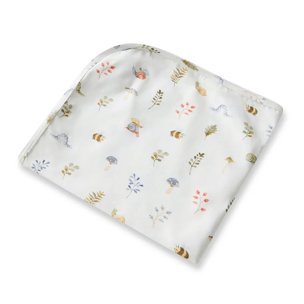 Snuggle Hunny Garden Friends Organic Jersey Wrap & Beanie Set - Image 3