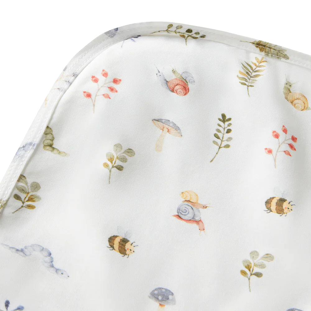 Snuggle Hunny Garden Friends Organic Jersey Wrap & Beanie Set - Image 4