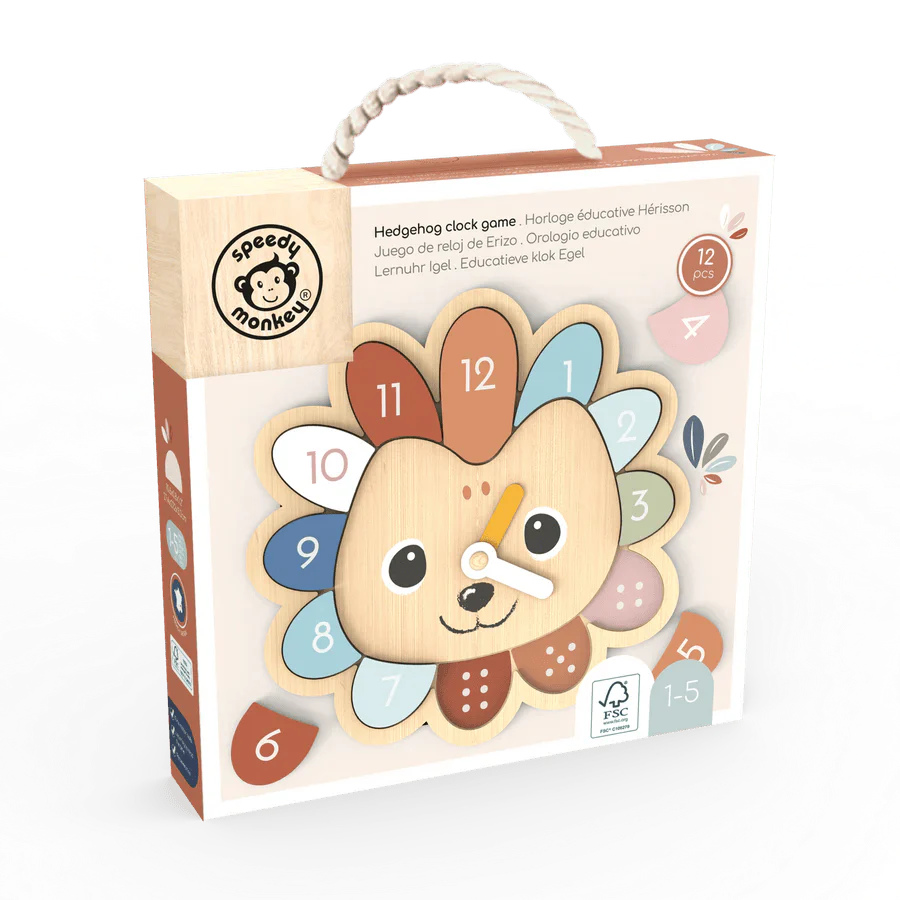 Speedy Monkey Educational Clock - Hedgehog Game - Image 4