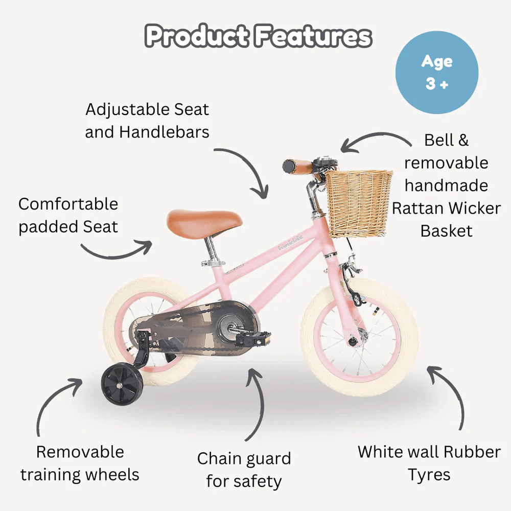 Steel Pedal Bike with Carry Strap Bundle - Image 6
