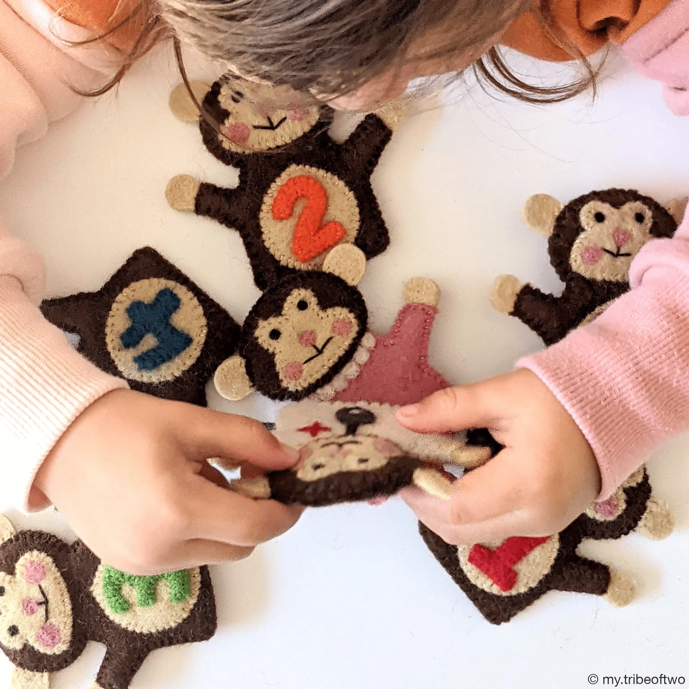 Tara Treasures Five Little Monkeys Finger Puppet Set - Coming Soon - Image 3