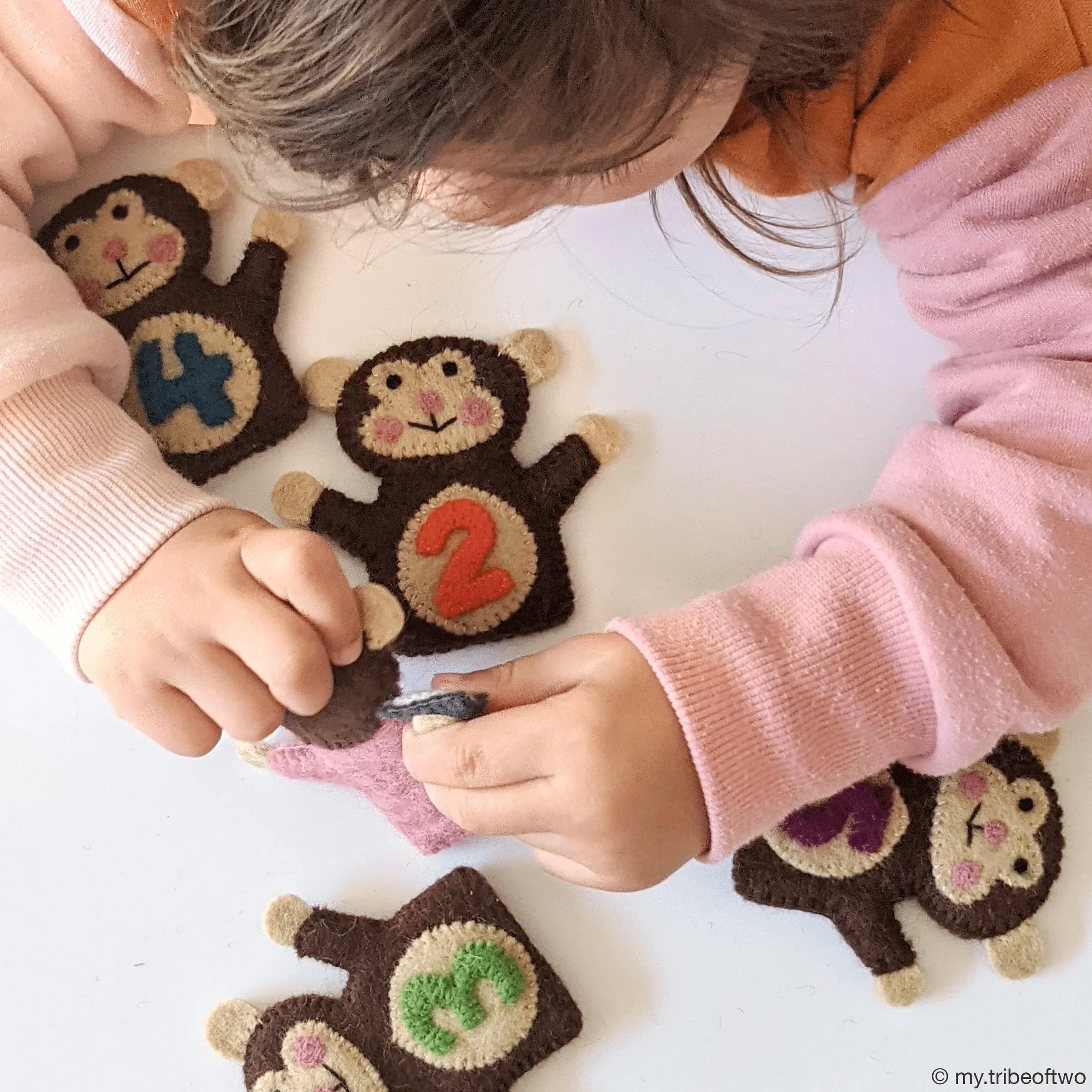 Tara Treasures Five Little Monkeys Finger Puppet Set - Coming Soon - Image 4