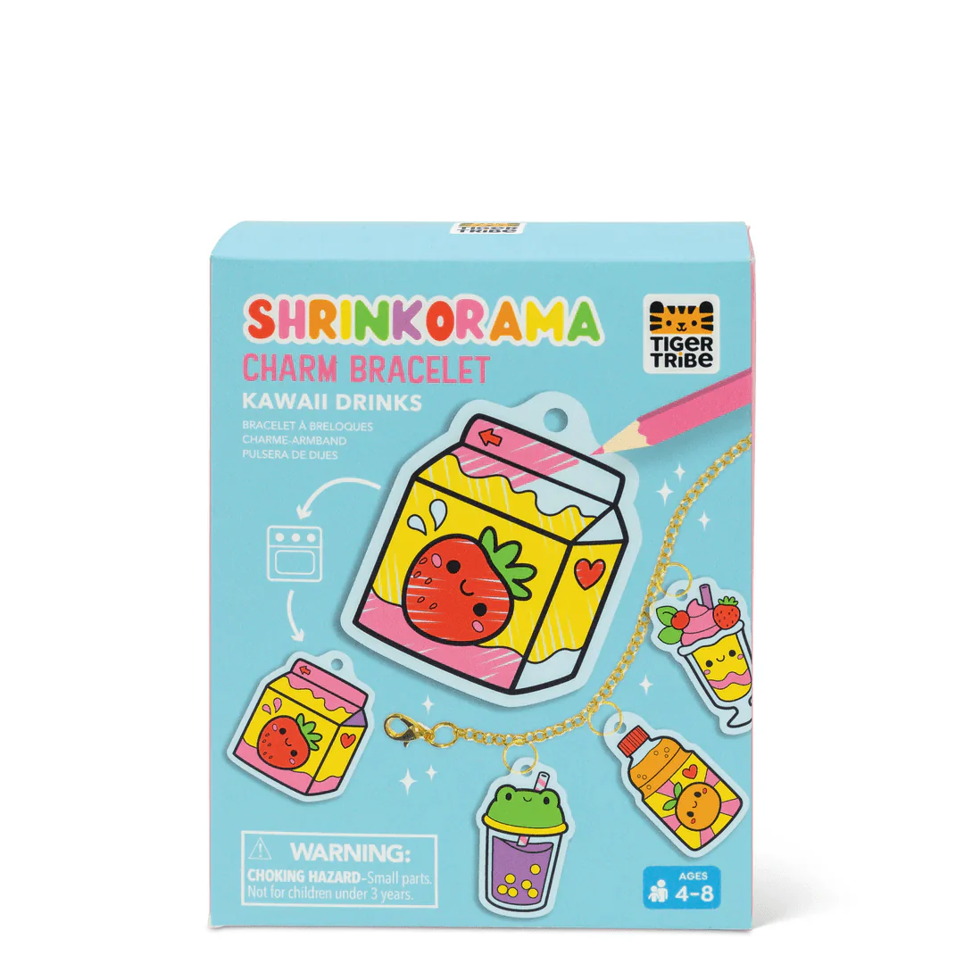 Tiger Tribe Shrinkorama - Charm Bracelet - Kawaii Drinks - Image 10