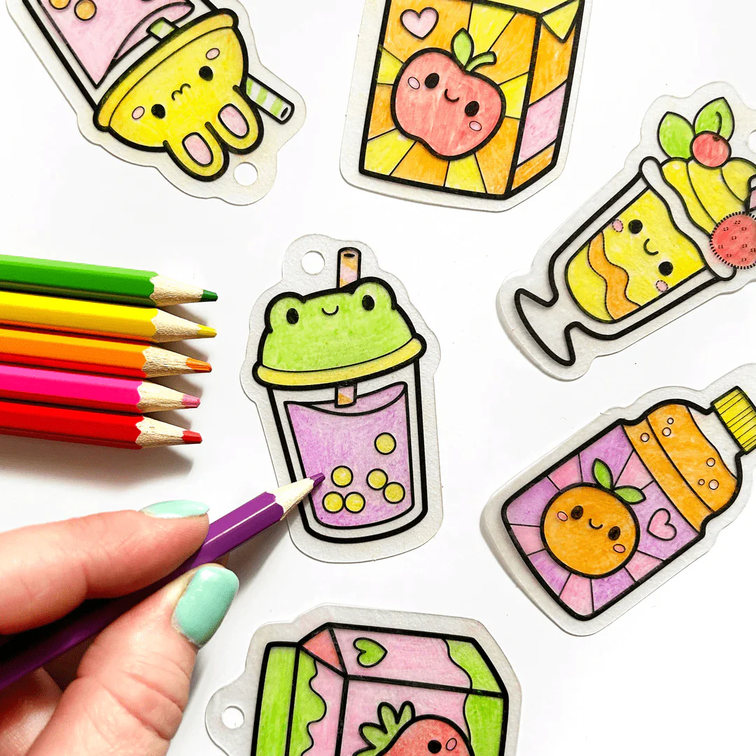 Tiger Tribe Shrinkorama - Charm Bracelet - Kawaii Drinks - Image 3