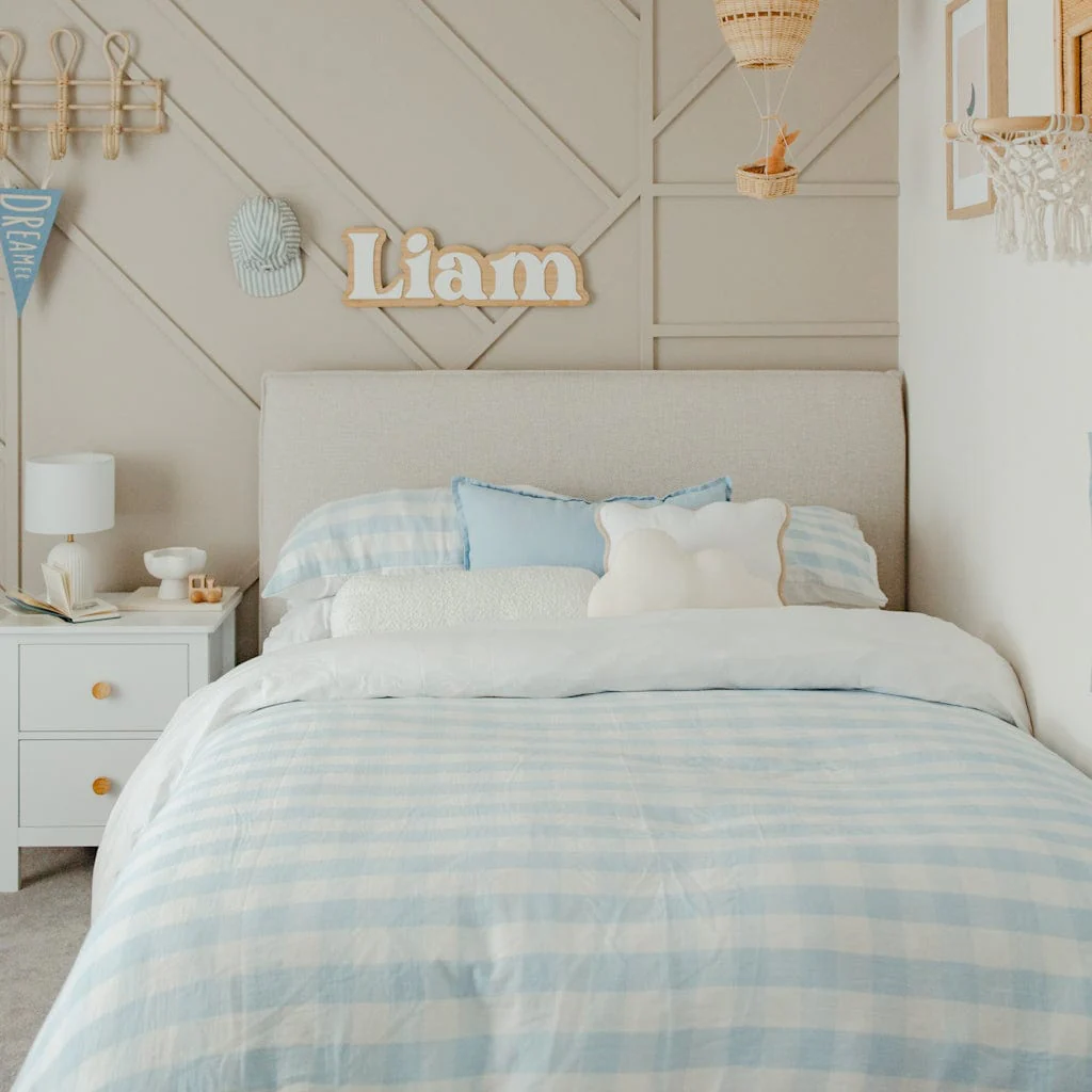 Willow Upholstered Bed Nordic Latte - Image 6