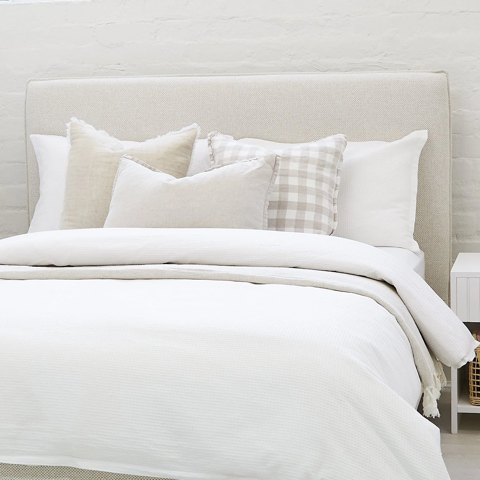 Willow Upholstered Bed Nordic Latte - Image 9